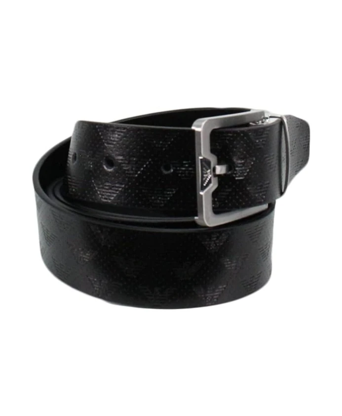 Двусторонний кожаный ремень с вращающимся логотипом. Emporio Armani, черный
Двусторонний кожаный ремень с вращающимся логотипом. Emporio Armani, черный