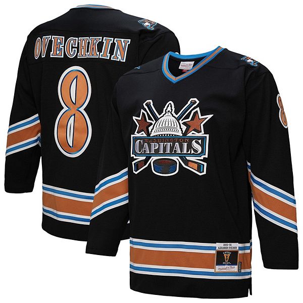 Мужская футболка Alexander Ovechkin Washington Capitals 2005/06 Power Play черная Mitchell & Ness
Мужская футболка Alexander Ovechkin Washington Capitals 2005/06 Power Play черная Mitchell & Ness