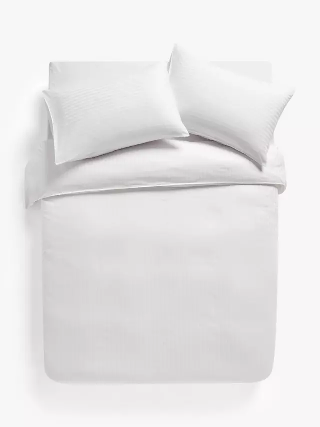 Комплект пододеяльников John Lewis Soft and Silky Satin Stripe 400 Thread Count Duvet, белый
Комплект пододеяльников John Lewis Soft and Silky Satin Stripe 400 Thread Count Duvet, белый