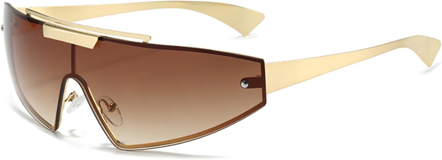 Солнцезащитные очки Bullabulling в стиле ретро «кошачий глаз» для женщин и мужчин, цельные, с градиентным зеркальным покрытием, защитой от УФ-излучения UV400, для активного отдыха и спорта, в стиле панк, Tea Gold
Солнцезащитные очки Bullabulling в стиле ретро «кошачий глаз» для женщин и мужчин, цельные, с градиентным зеркальным покрытием, защитой от УФ-излучения UV400, для активного отдыха и спорта, в стиле панк, Tea Gold