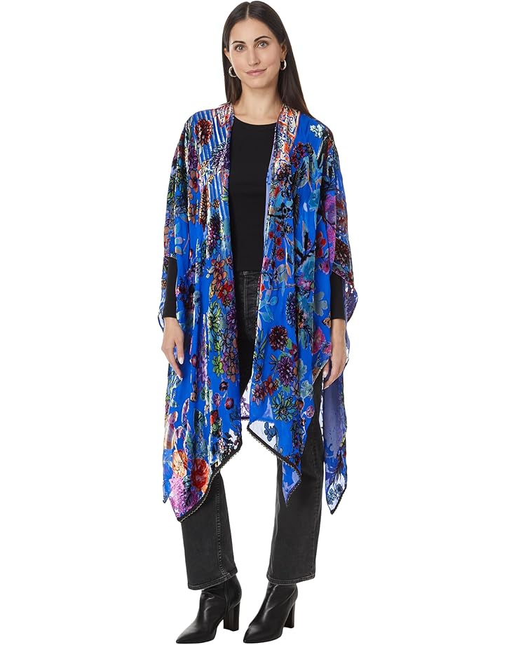 Женская бархатная шаль Johnny Was Burnout Velvet, Dreamer Blue
Женская бархатная шаль Johnny Was Burnout Velvet, Dreamer Blue