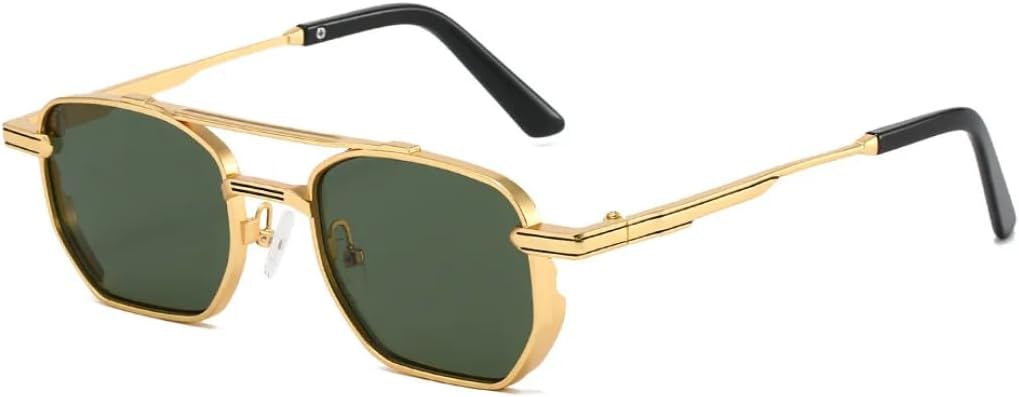 Ретро-солнцезащитные очки с двойным градиентом, квадратной формы, для женщин, роскошные, с металлической оправой, для активного отдыха, повседневные, для мужчин, с защитой от УФ-излучения UV400 UATXTAU, Golden Green
Ретро-солнцезащитные очки с двойным градиентом, квадратной формы, для женщин, роскошные, с металлической оправой, для активного отдыха, повседневные, для мужчин, с защитой от УФ-излучения UV400 UATXTAU, Golden Green