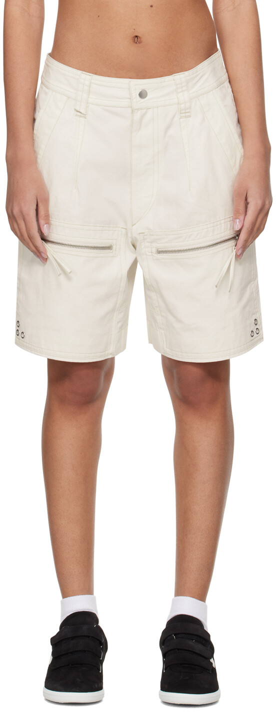 Кремового цвета шорты из кинана Isabel Marant Etoile
Кремового цвета шорты из кинана Isabel Marant Etoile