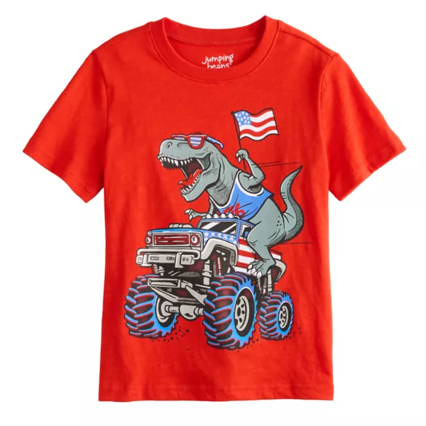 Футболка с патриотическим принтом для мальчиков 4-12 лет Jumping Beans, цвет red trex usa
Футболка с патриотическим принтом для мальчиков 4-12 лет Jumping Beans, цвет red trex usa