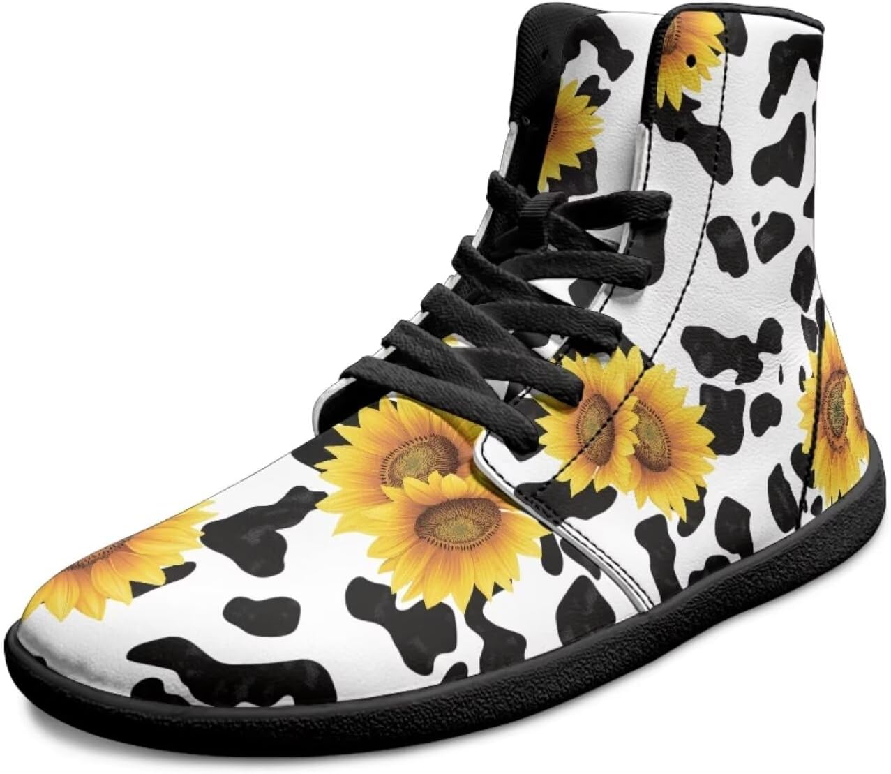 Высокие кроссовки для мужчин с широким носком, для босой ноги, противоскользящие, для занятий на улице, ходьбы и тренировок, ботинки до щиколотки Xixirimido, Cow Print Sunflower
Высокие кроссовки для мужчин с широким носком, для босой ноги, противоскользящие, для занятий на улице, ходьбы и тренировок, ботинки до щиколотки Xixirimido, Cow Print Sunflower