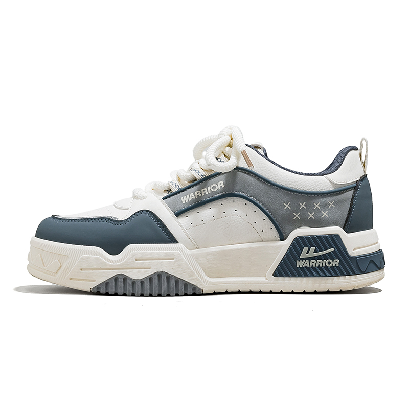 WARRIOR Низкие мужские кроссовки для скейтбординга бежево-сине-серого цвета
WARRIOR Низкие мужские кроссовки для скейтбординга бежево-сине-серого цвета