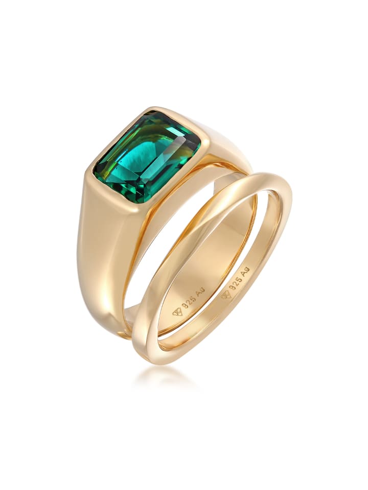 Elli Кольцо из серебра 925 пробы с золотым покрытием
Elli Кольцо из серебра 925 пробы с золотым покрытием