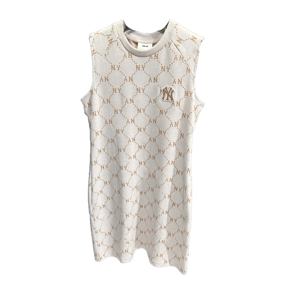 Безрукавное платье женское кремовое MLB
Безрукавное платье женское кремовое MLB