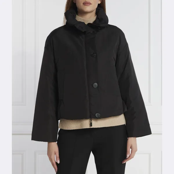 Двусторонняя куртка ранетта стандартного кроя Marella, черный 
Двусторонняя куртка ранетта стандартного кроя Marella, черный