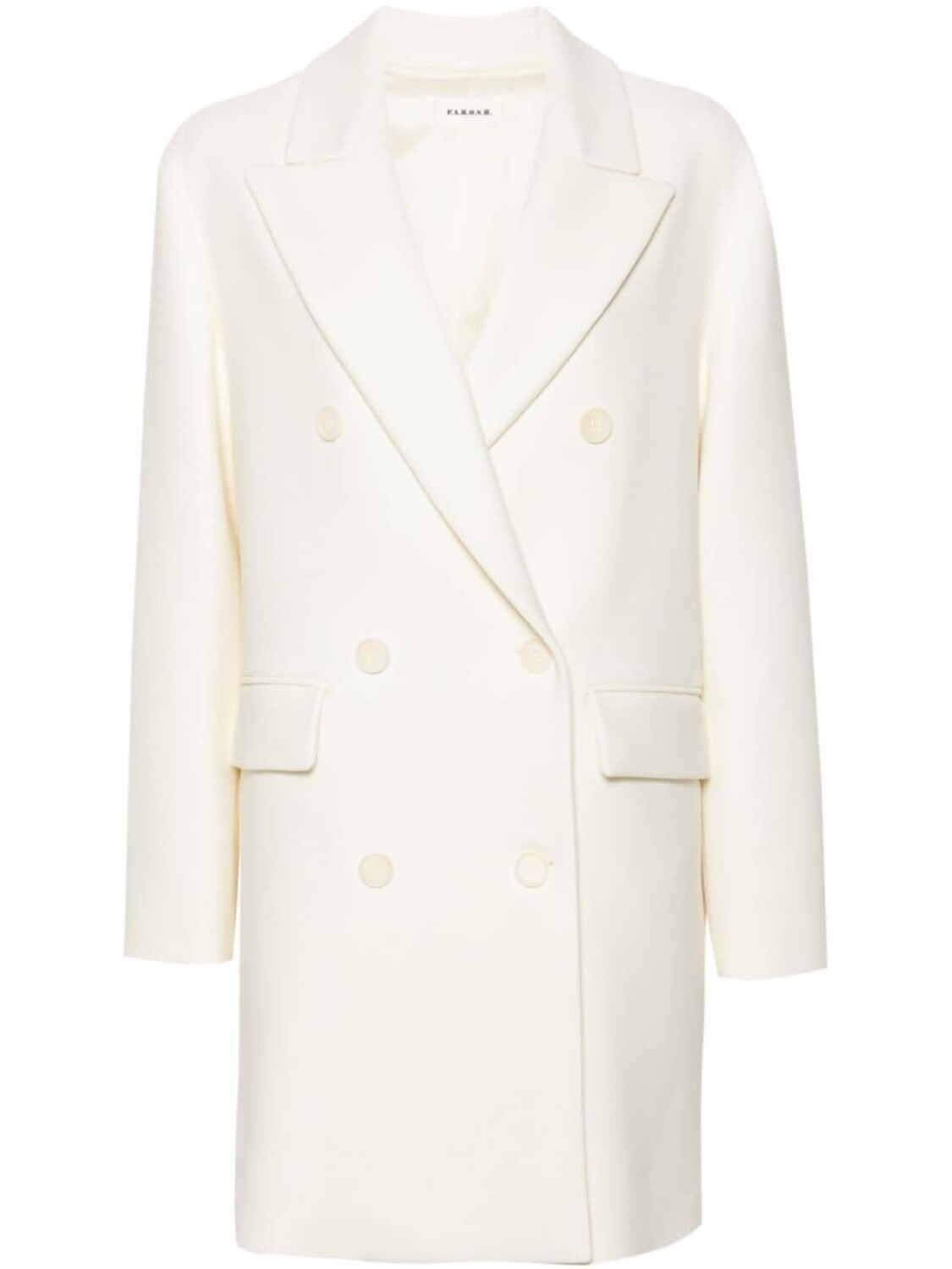 P.A.R.O.S.H. двубортное пальто, белый
P.A.R.O.S.H. двубортное пальто, белый
