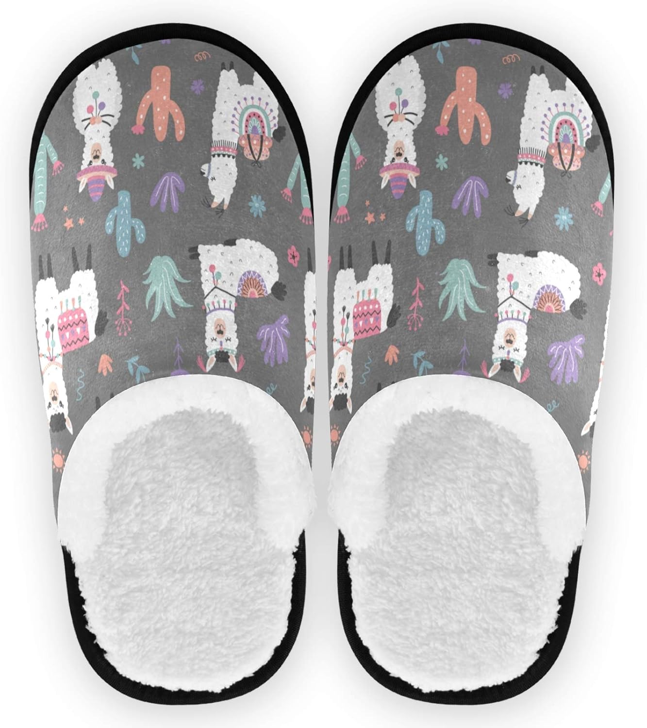 Тапочки visesunny для женщин и мужчин, зимние теплые домашние тапочки из хлопка с эффектом памяти, мягкие плюшевые флисовые домашние тапочки без шнурков для девочек, обувь для дома и улицы, Llama Cactus
Тапочки visesunny для женщин и мужчин, зимние теплые домашние тапочки из хлопка с эффектом памяти, мягкие плюшевые флисовые домашние тапочки без шнурков для девочек, обувь для дома и улицы, Llama Cactus