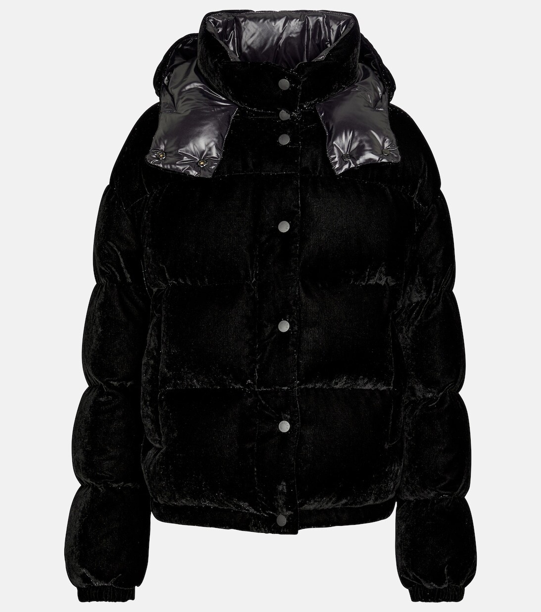 Бархатный пуховик Daos MONCLER, черный
Бархатный пуховик Daos MONCLER, черный