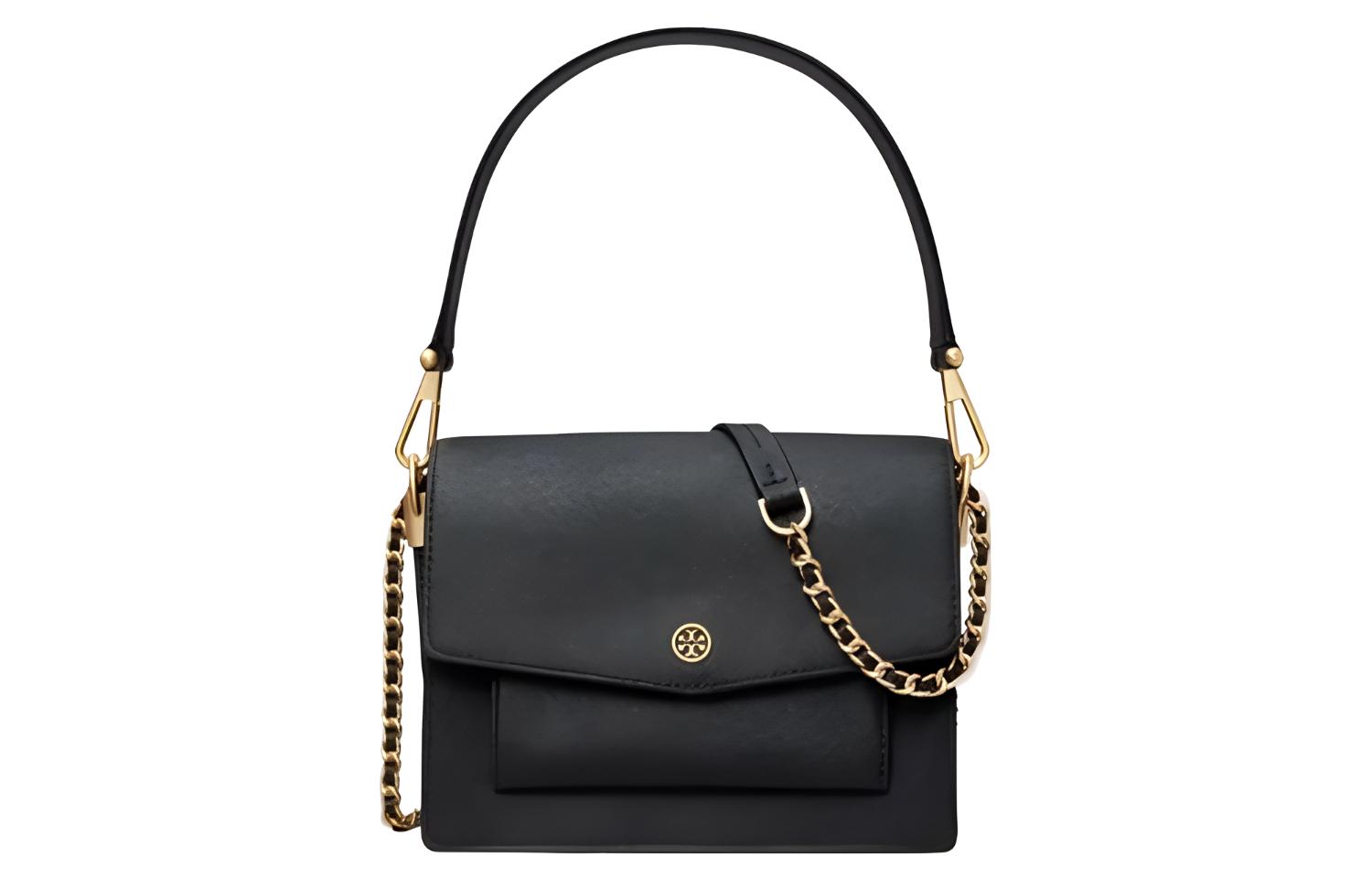 Кроссбоди Сумка через плечо TORY BURCH Робинсон Женская черная и черная с золотом
Кроссбоди Сумка через плечо TORY BURCH Робинсон Женская черная и черная с золотом