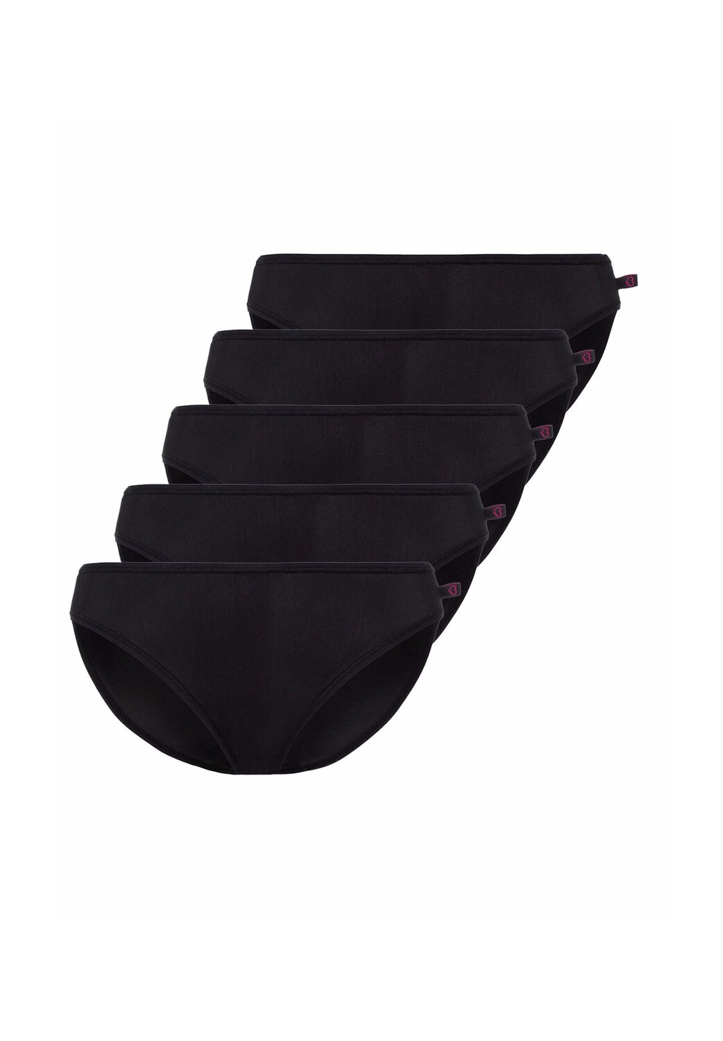 Женские трусы Stepy Soft Tai (5 шт.) с узким поясом BeeDees, черный 
Женские трусы Stepy Soft Tai (5 шт.) с узким поясом BeeDees, черный