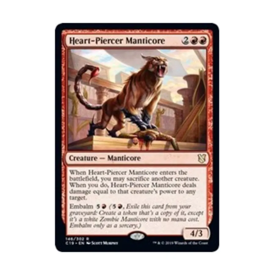 CCG Сердцеедка Мантикора (клавиша R), MTG - Commander 2019
CCG Сердцеедка Мантикора (клавиша R), MTG - Commander 2019