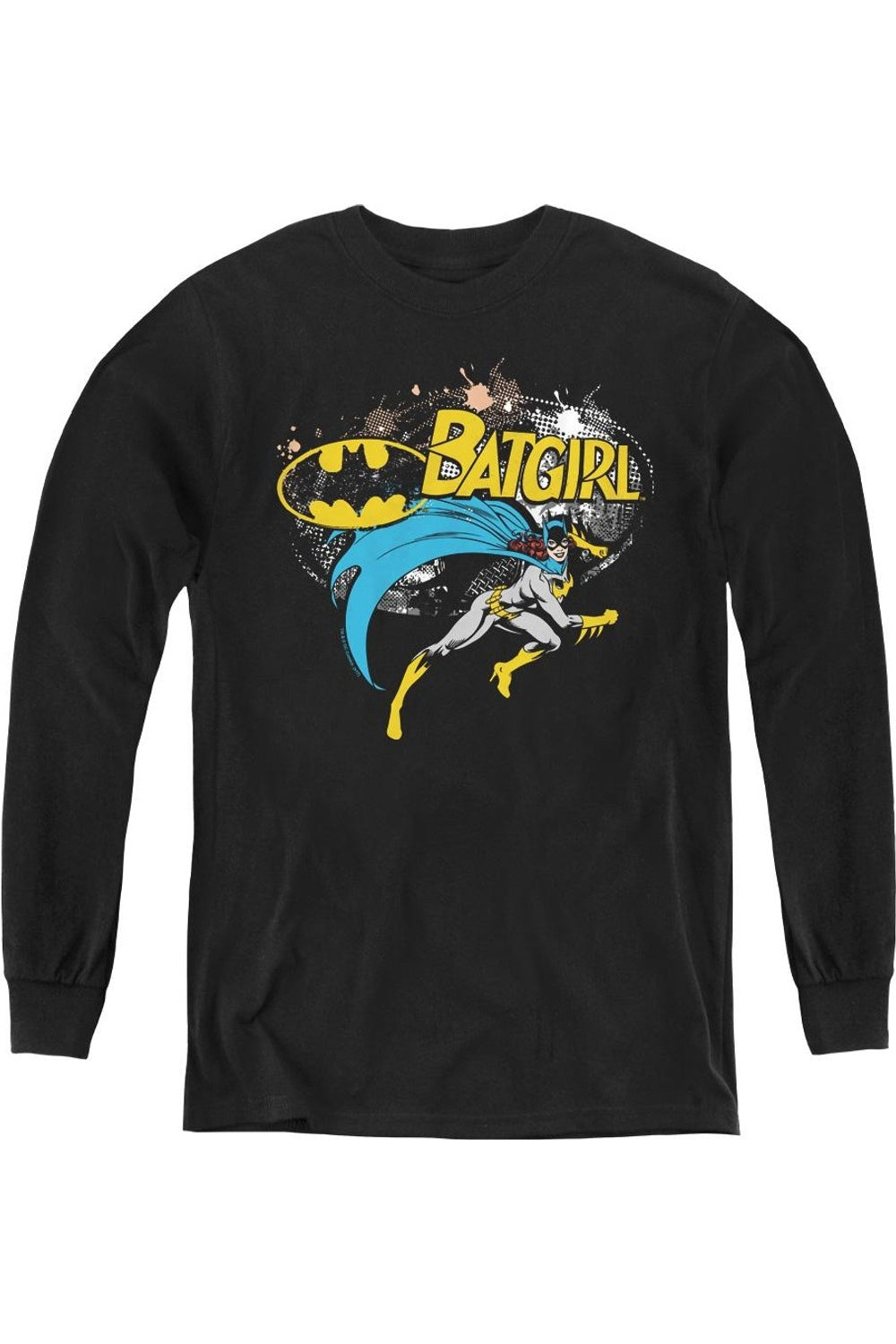 Футболка с длинным рукавом для детей с изображением Бэтмена и Бэтгерл в стиле полутонов Gildan, черный
Футболка с длинным рукавом для детей с изображением Бэтмена и Бэтгерл в стиле полутонов Gildan, черный