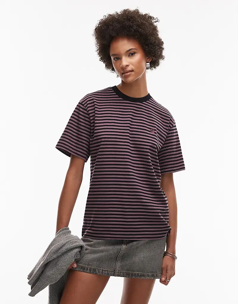 Футболка Carhartt WIP Verner Stripe черного и розового цветов
Футболка Carhartt WIP Verner Stripe черного и розового цветов