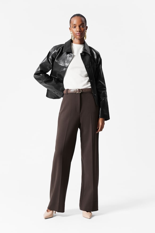 Широкие брюки со стрелками & Other Stories, коричневый
Широкие брюки со стрелками & Other Stories, коричневый