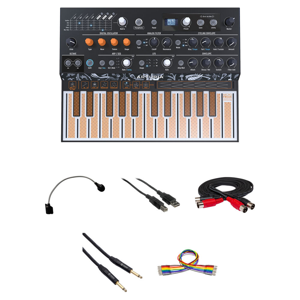 Синтезатор Arturia MicroFreak Hybrid Analog/Digital Synthesizer Kit with
Синтезатор Arturia MicroFreak Hybrid Analog/Digital Synthesizer Kit with