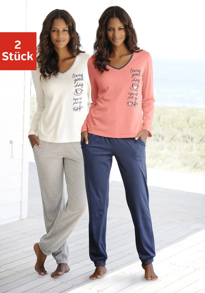 Пижама Vivance Dreams (4 шт., 2 шт.), с принтом сбоку, синий
Пижама Vivance Dreams (4 шт., 2 шт.), с принтом сбоку, синий