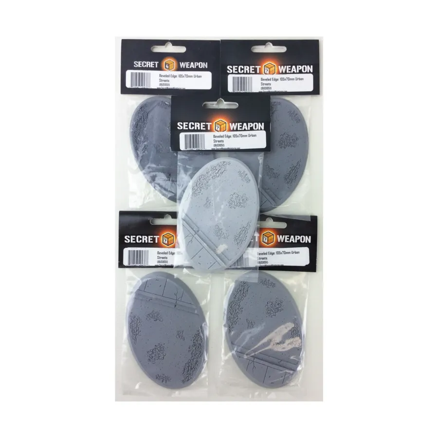 Скошенные подставки 105x70 мм — Urban Streets (5 шт.), Miniature Bases - Urban Streets
Скошенные подставки 105x70 мм — Urban Streets (5 шт.), Miniature Bases - Urban Streets