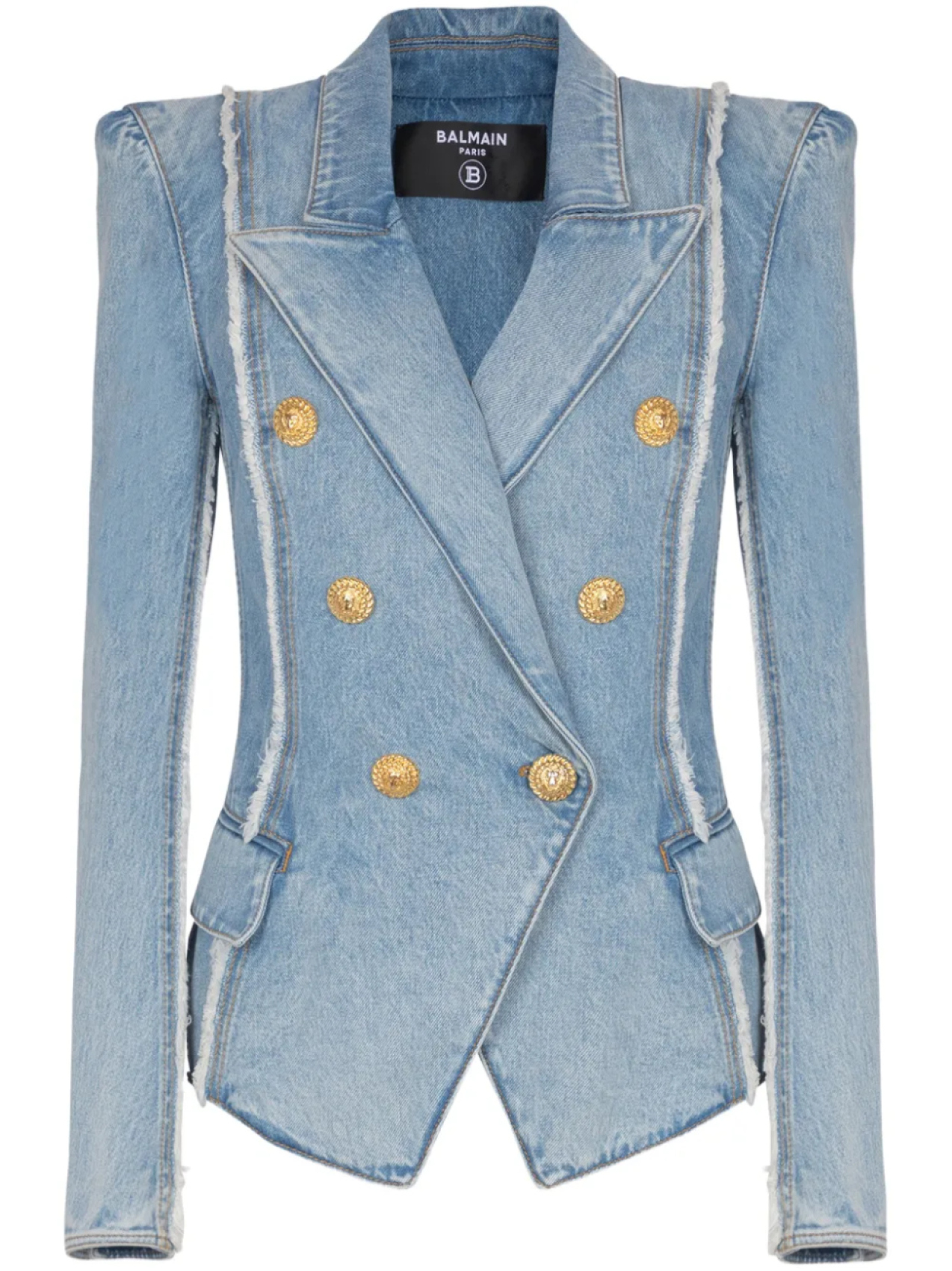 Balmain джинсовая куртка с необработанными краями, синий
Balmain джинсовая куртка с необработанными краями, синий