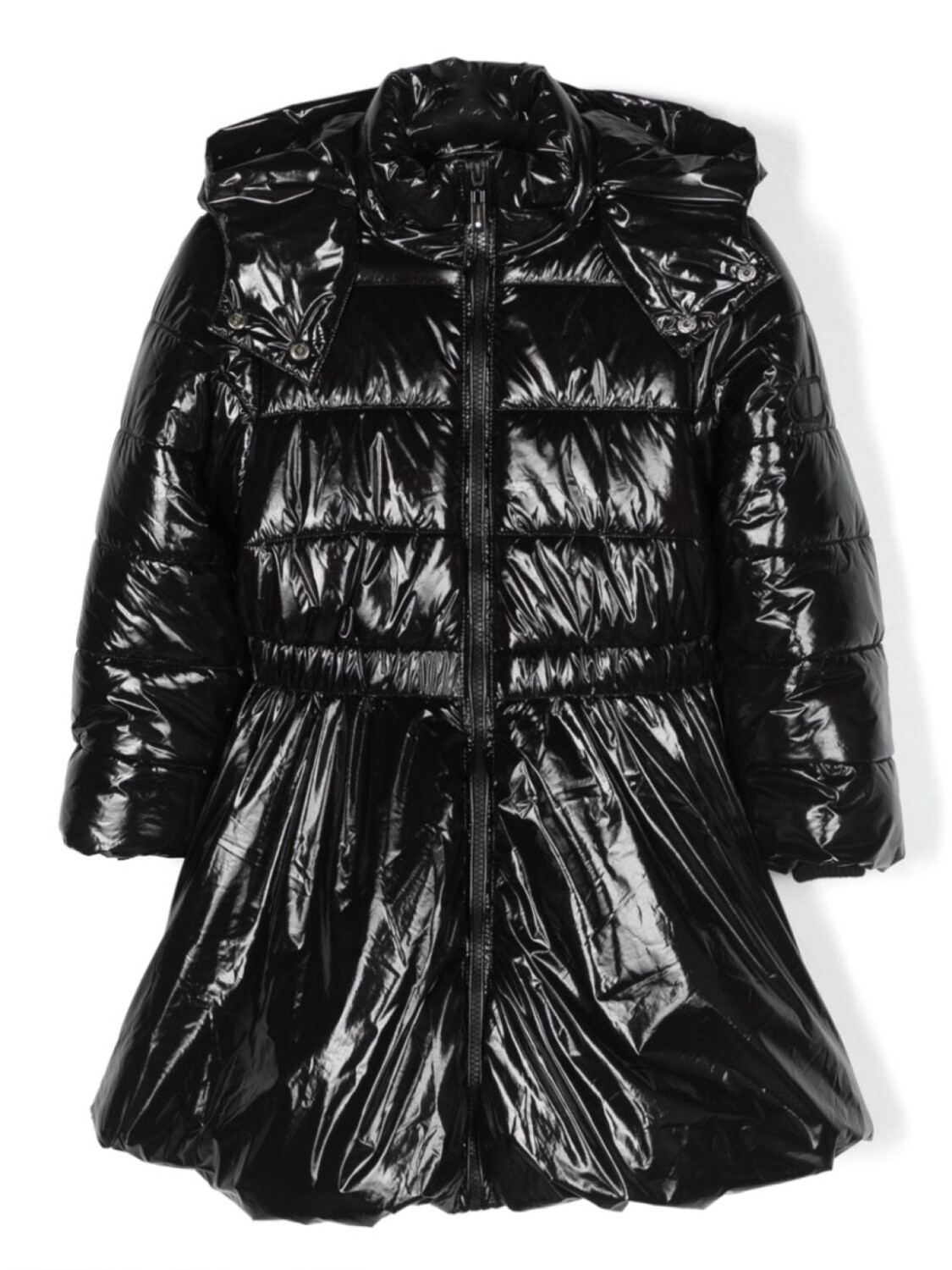 TWINSET Kids пуховик с капюшоном, черный
TWINSET Kids пуховик с капюшоном, черный