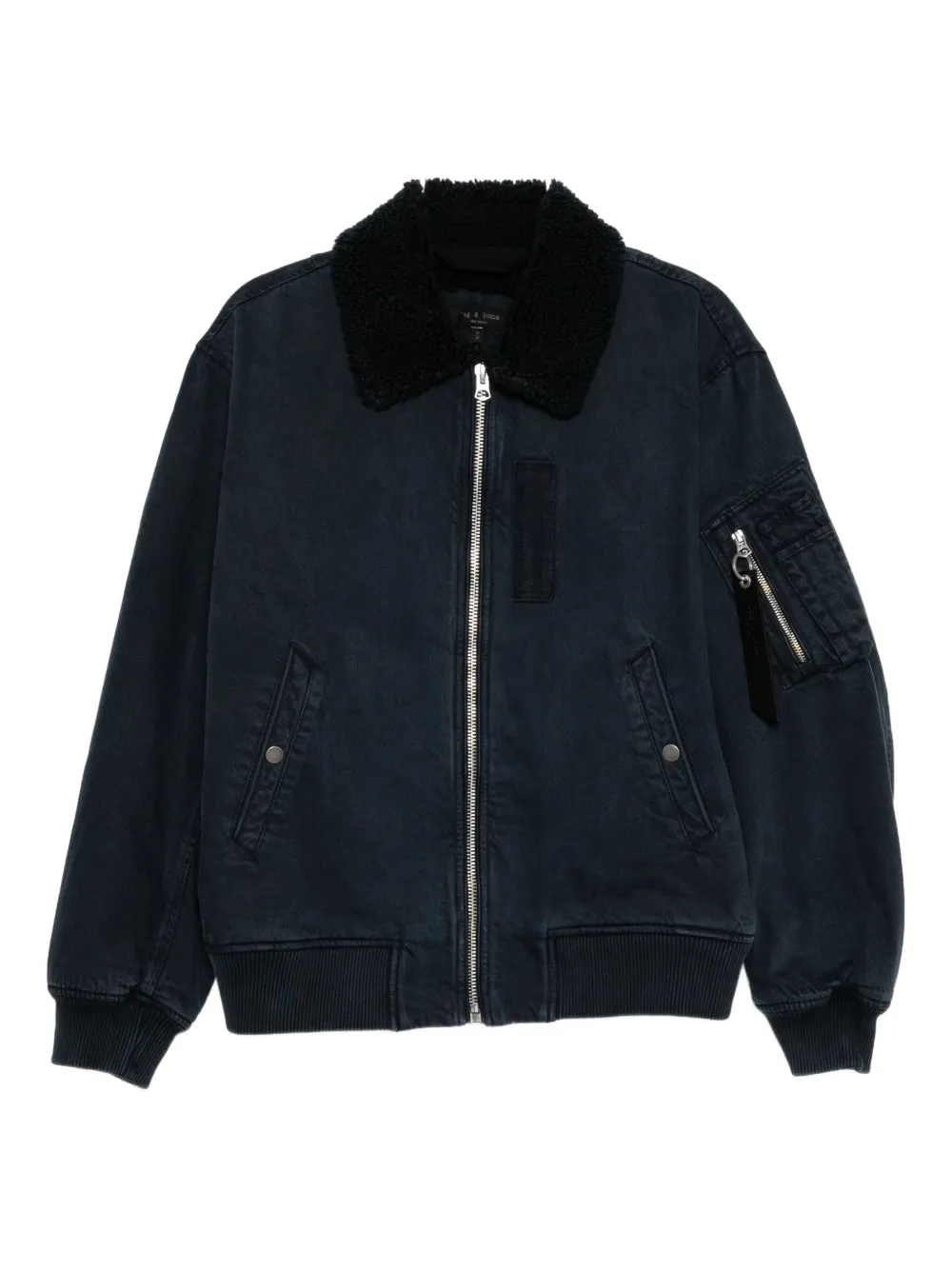 Джинсовая бомбер-куртка rag & bone
Джинсовая бомбер-куртка rag & bone