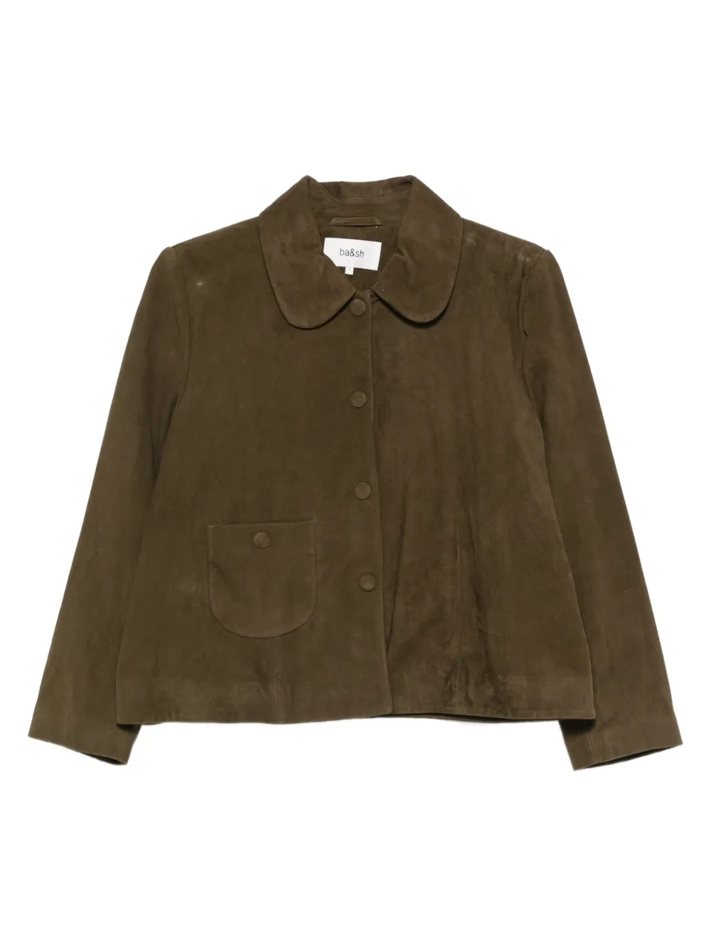 Кожаная куртка с классическим воротником Ba&Sh, зеленый
Кожаная куртка с классическим воротником Ba&Sh, зеленый