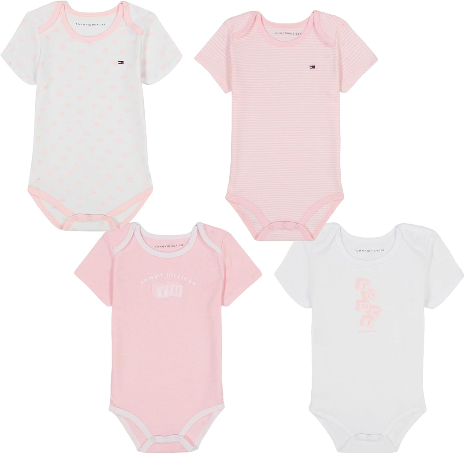 Комплект из 4 боди Tommy Hilfiger для девочек, Rose Shadow/Printed Bright White/Bright White
Комплект из 4 боди Tommy Hilfiger для девочек, Rose Shadow/Printed Bright White/Bright White