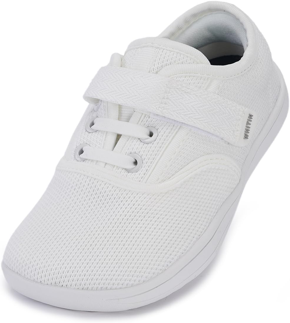 Детские кроссовки WHITIN с широким носком для малышей и детей младшего возраста, а также минималистичные кроссовки для мальчиков и девочек с нулевым перепадом высоты подошвы, белый
Детские кроссовки WHITIN с широким носком для малышей и детей младшего возраста, а также минималистичные кроссовки для мальчиков и девочек с нулевым перепадом высоты подошвы, белый