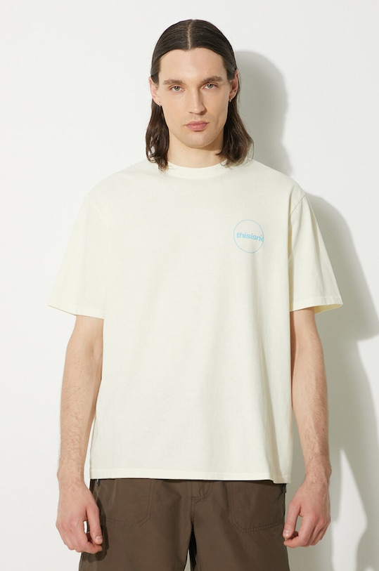 Хлопковая футболка C-Logo Tee Thisisneverthat, бежевый
Хлопковая футболка C-Logo Tee Thisisneverthat, бежевый