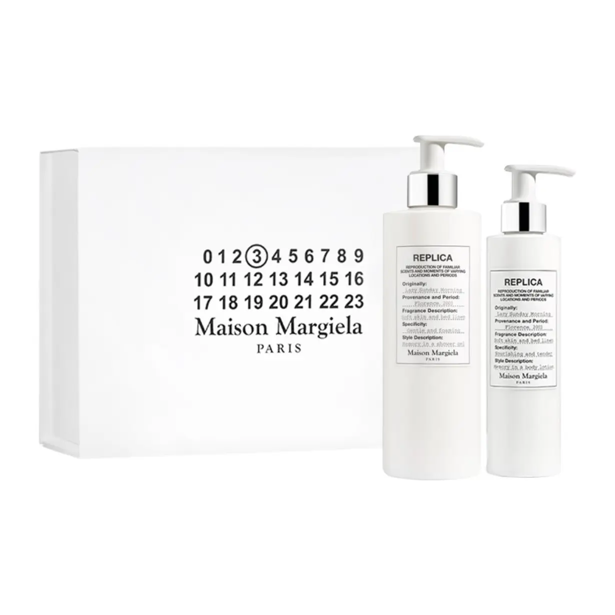 Набор для ухода lazy weekend ароматические эффекты гель для душа 200мл + лосьон для тела 200мл Maison Margiela
Набор для ухода lazy weekend ароматические эффекты гель для душа 200мл + лосьон для тела 200мл Maison Margiela