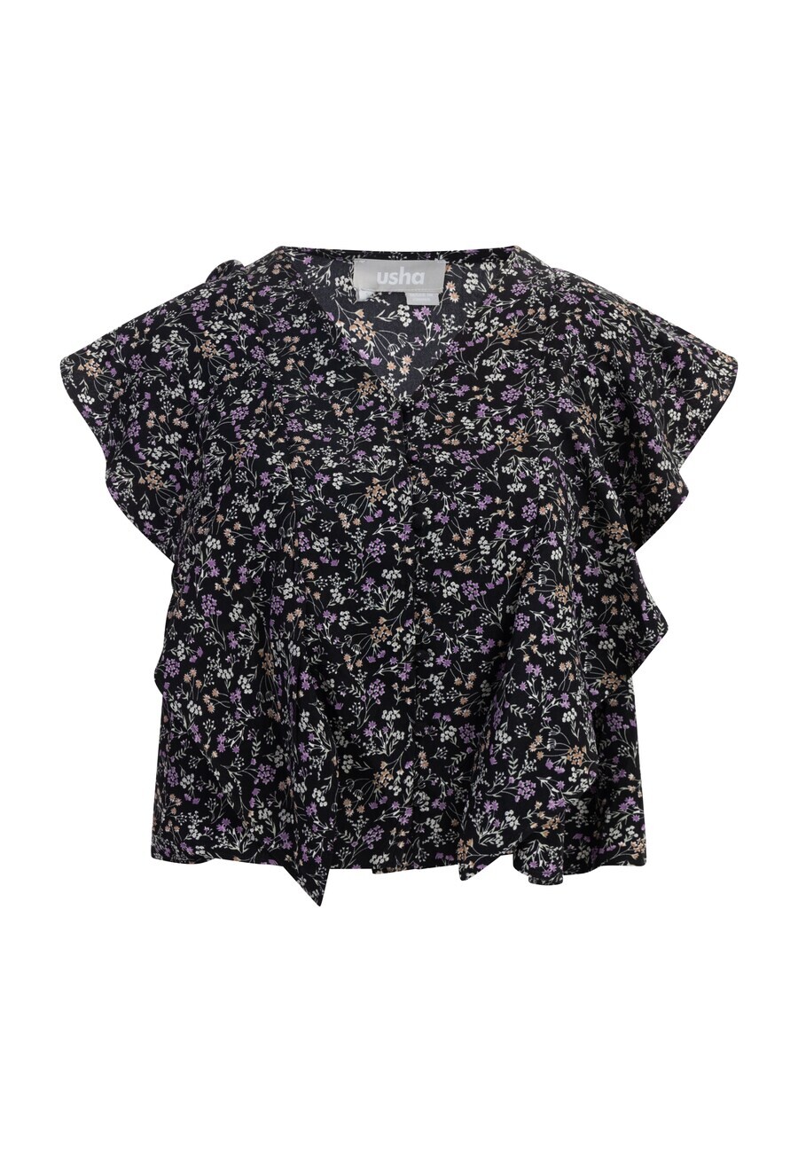 Блузка с коротким рукавом Usha Blouse, черный
Блузка с коротким рукавом Usha Blouse, черный