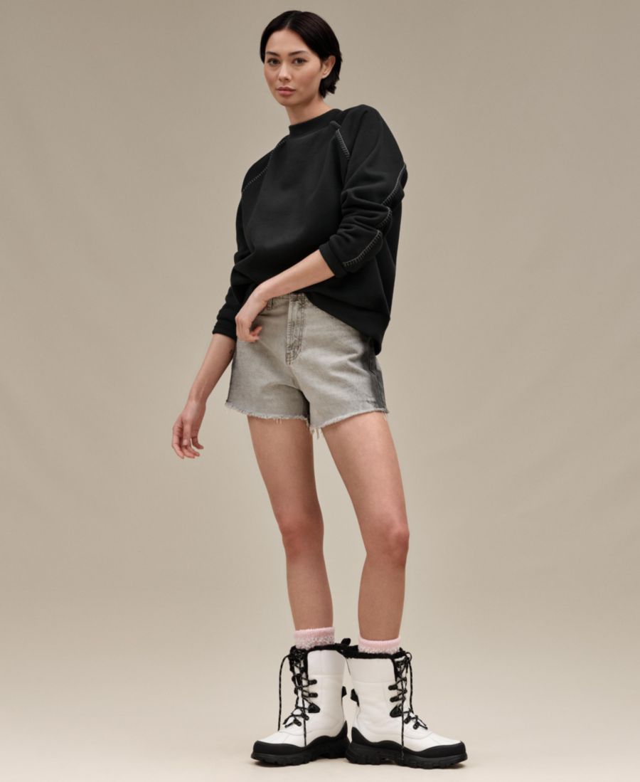 Женская классическая толстовка UGG с круглым вырезом и рукавами реглан UGG, Black
Женская классическая толстовка UGG с круглым вырезом и рукавами реглан UGG, Black