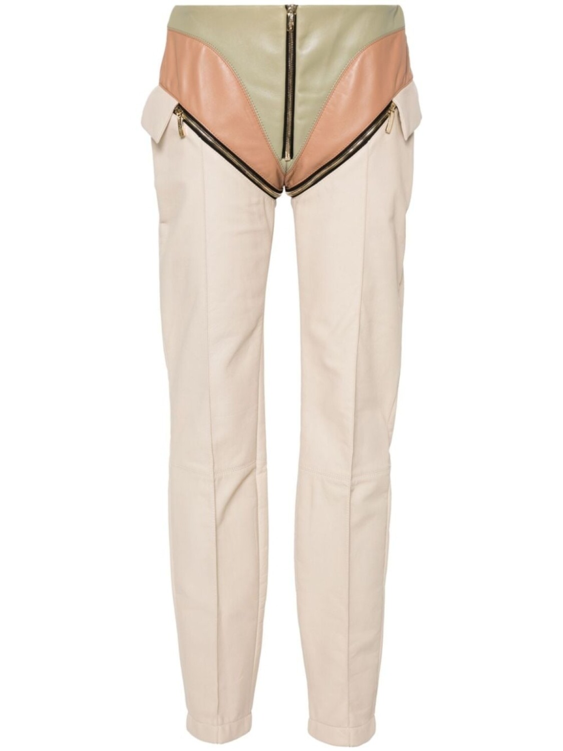 MITILIANE COUTURE брюки на молнии с кожаными вставками, нейтральный цвет
MITILIANE COUTURE брюки на молнии с кожаными вставками, нейтральный цвет