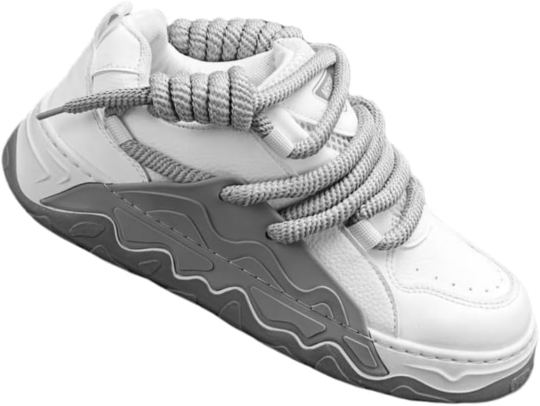 Мужские стильные спортивные кроссовки на шнуровке с закругленным носком, приподнятой подошвой, удобными и противоскользящими свойствами, мягкой подошвой, подходят для повседневной носки на открытом воздухе, ходьбы и вождения Fmshi, белый/серый
Мужские стильные спортивные кроссовки на шнуровке с закругленным носком, приподнятой подошвой, удобными и противоскользящими свойствами, мягкой подошвой, подходят для повседневной носки на открытом воздухе, ходьбы и вождения Fmshi, белый/серый