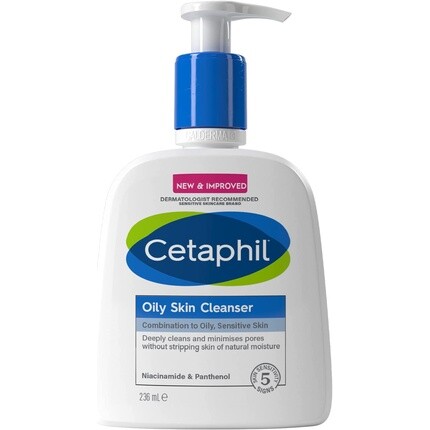 Cetaphil Oily Skin Cleanser 236ml Пенящийся гель с низким содержанием пены и ниацинамидом — новая версия
Cetaphil Oily Skin Cleanser 236ml Пенящийся гель с низким содержанием пены и ниацинамидом — новая версия