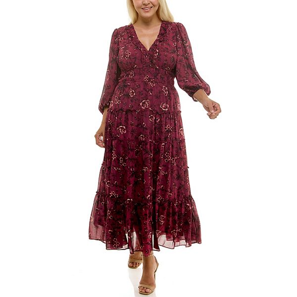 Платье макси фольклорный принт Plus size Maison Tara
Платье макси фольклорный принт Plus size Maison Tara