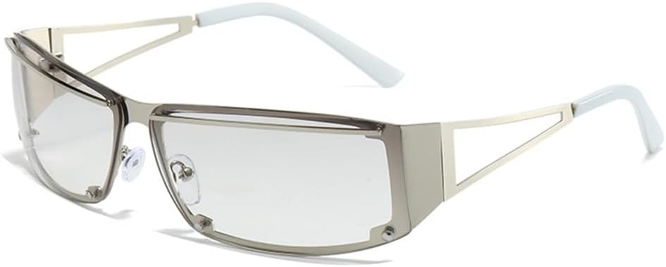 Солнцезащитные очки в металлической оправе прямоугольной формы для женщин, прямоугольные солнцезащитные очки для мужчин, солнцезащитные очки без оправы в стиле ретро-панк, защита от ультрафиолета UV400 LANGSER, C6 Silver
Солнцезащитные очки в металлической оправе прямоугольной формы для женщин, прямоугольные солнцезащитные очки для мужчин, солнцезащитные очки без оправы в стиле ретро-панк, защита от ультрафиолета UV400 LANGSER, C6 Silver