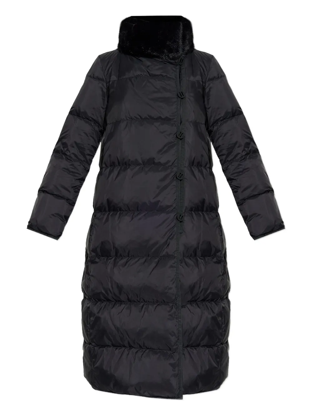 Стеганое пальто с отделкой из меха EMPORIO ARMANI, черный
Стеганое пальто с отделкой из меха EMPORIO ARMANI, черный