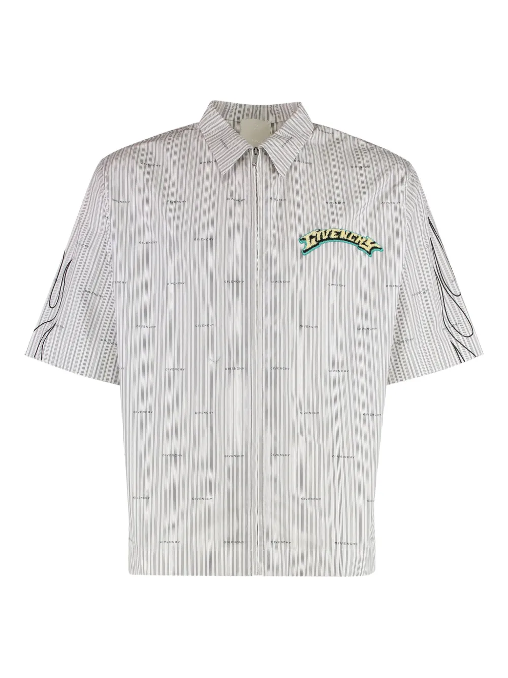 Полосатая рубашка с принтом Givenchy, серый
Полосатая рубашка с принтом Givenchy, серый