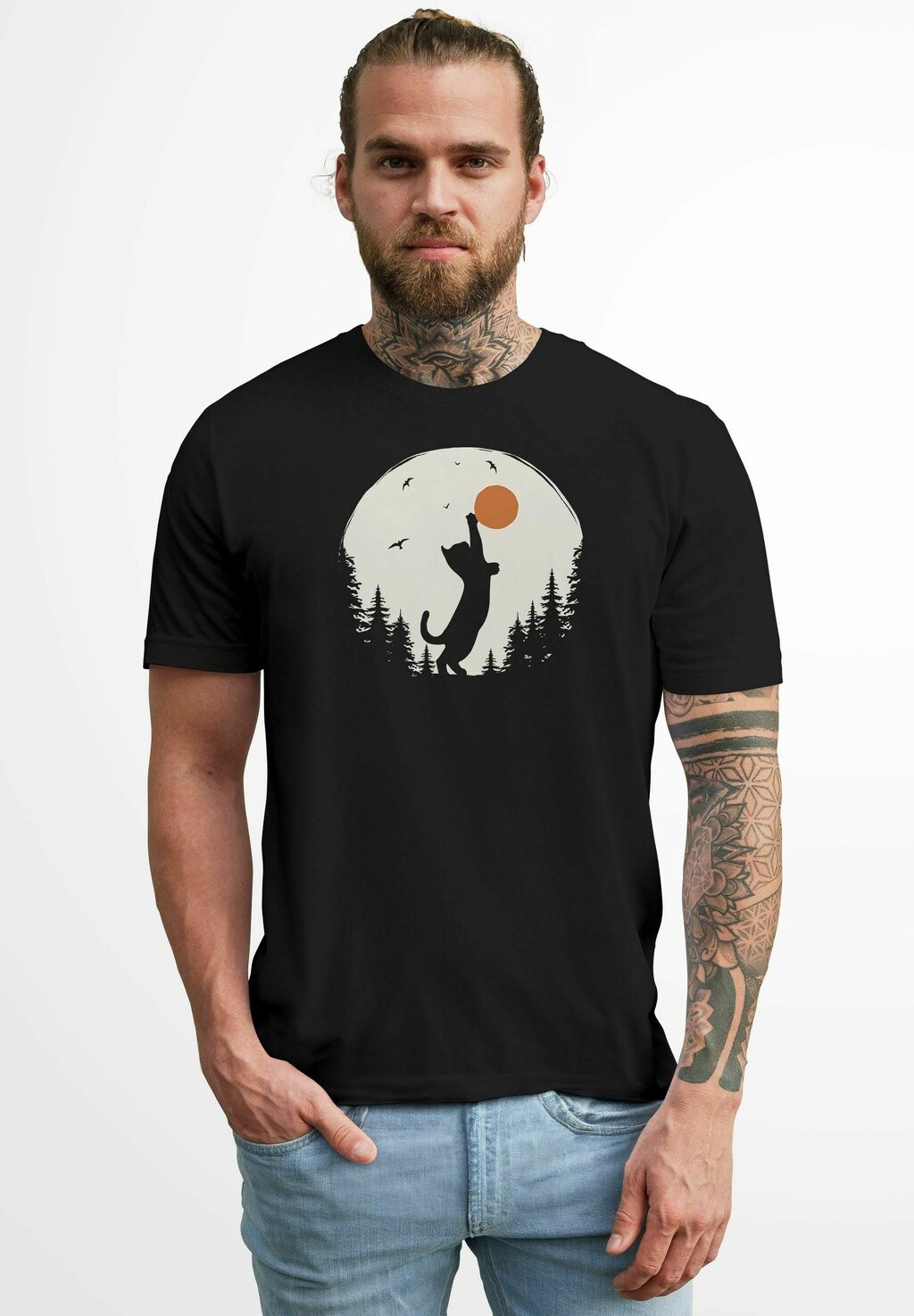 Футболка с принтом KATZE SILHOUETTE NATUR GRAFIK FASHION STREETSTYLE Neverless, черный
Футболка с принтом KATZE SILHOUETTE NATUR GRAFIK FASHION STREETSTYLE Neverless, черный