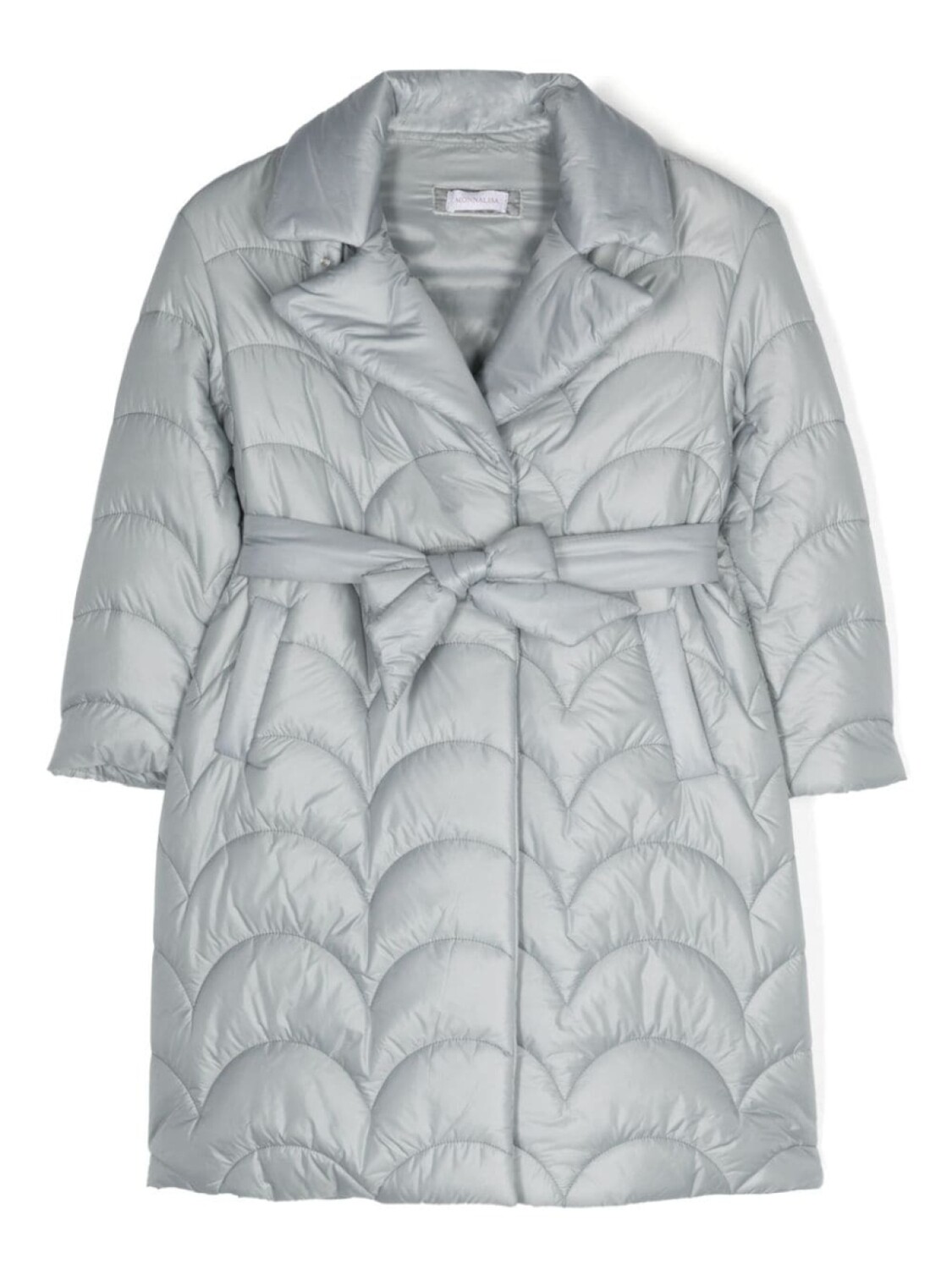 Monnalisa стеганое пальто на кнопках с поясом, серый
Monnalisa стеганое пальто на кнопках с поясом, серый