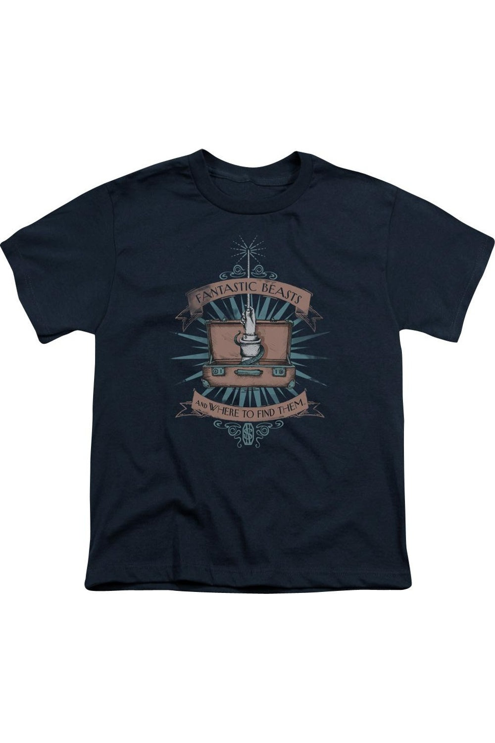 Футболка с коротким рукавом "Волшебные твари" в стиле чемоданчика для детей Gildan, темно-синий
Футболка с коротким рукавом "Волшебные твари" в стиле чемоданчика для детей Gildan, темно-синий