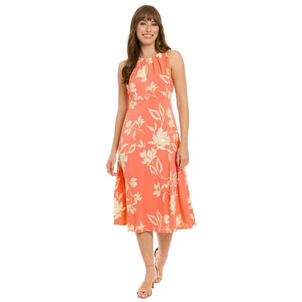 Миниатюрное платье-миди с вырезом и расклешенным подолом без рукавов London Times, красный
Миниатюрное платье-миди с вырезом и расклешенным подолом без рукавов London Times, красный