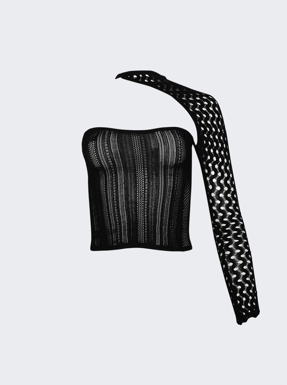 Асимметричный прозрачный топ Roberta Einer, черный
Асимметричный прозрачный топ Roberta Einer, черный