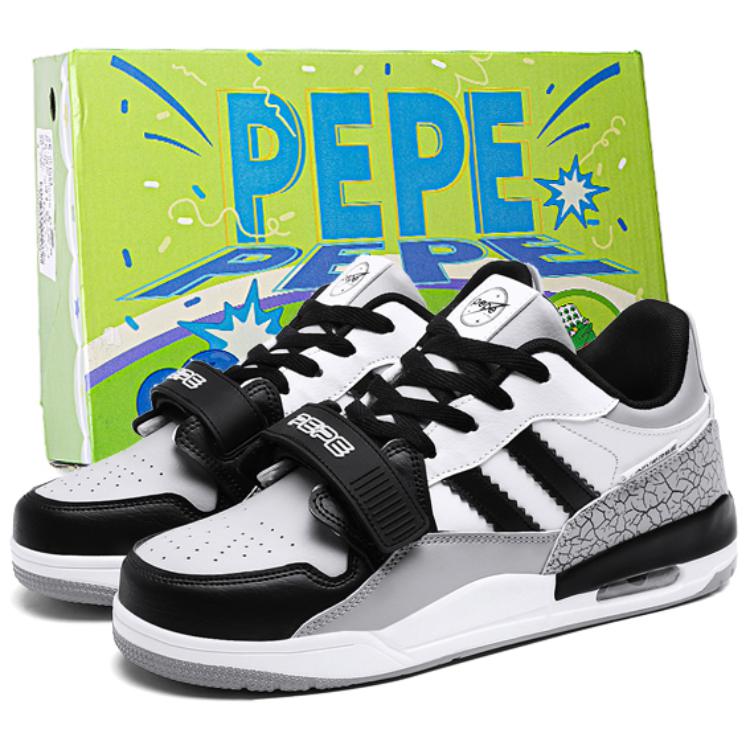 Pepe The Frog Скользоустойчивые, износостойкие, дышащие, увеличивающие рост мид-топ скейтбордские кроссовки унисекс бело-черные, цвет White Black
Pepe The Frog Скользоустойчивые, износостойкие, дышащие, увеличивающие рост мид-топ скейтбордские кроссовки унисекс бело-черные, цвет White Black