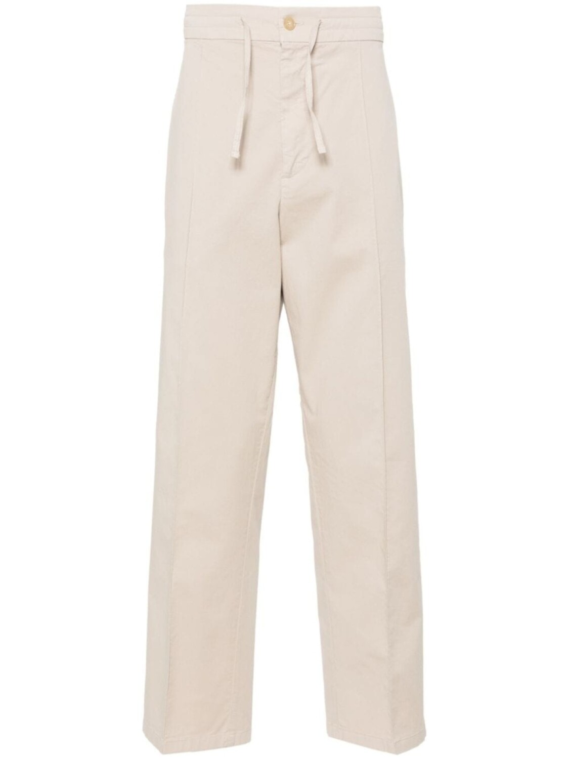 Зауженные брюки средней посадки Canali, бежевый 
Зауженные брюки средней посадки Canali, бежевый