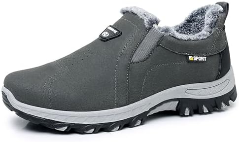 Мужские зимние теплые слипоны для снега, удобные повседневные ботинки с круглым носком, легкие и теплые для походов, работы и повседневной носки Ptnwcf, серый
Мужские зимние теплые слипоны для снега, удобные повседневные ботинки с круглым носком, легкие и теплые для походов, работы и повседневной носки Ptnwcf, серый